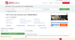 Desktop Screenshot of afribaba.co.za